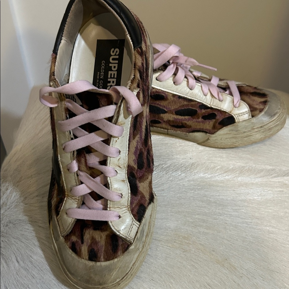 Golden Goose Pony hair SuperStar Sneaker